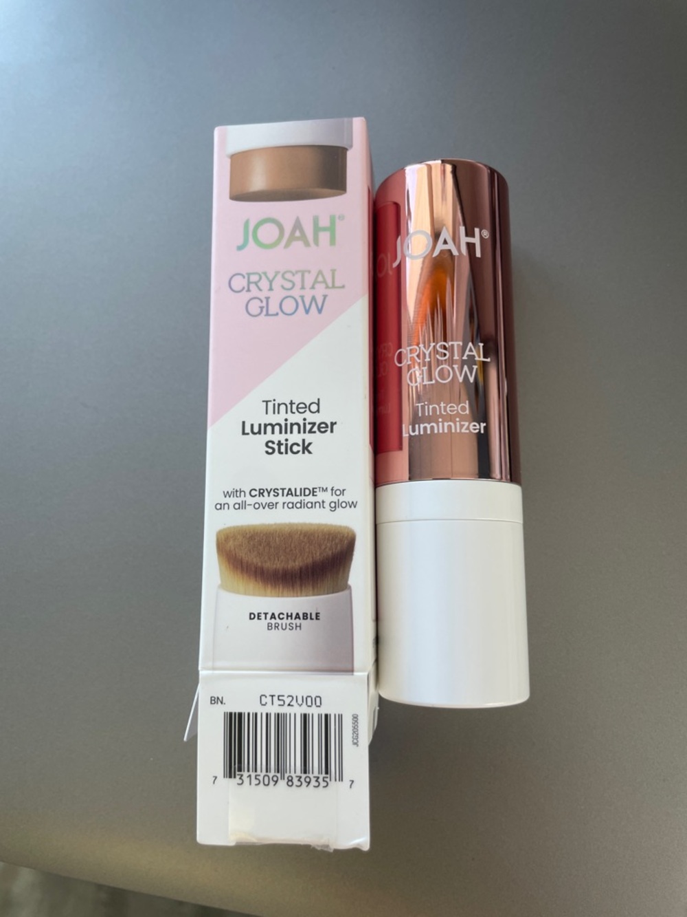 BNIB JOAH Crystal Glow Tinted Luminizer Stick - in Nude Beige
